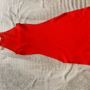 Vibrant Red halter top and pants set